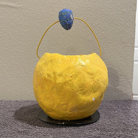 NWT Restoration Hardware Easter Chick Bucket Basket - Picture 3 of 9